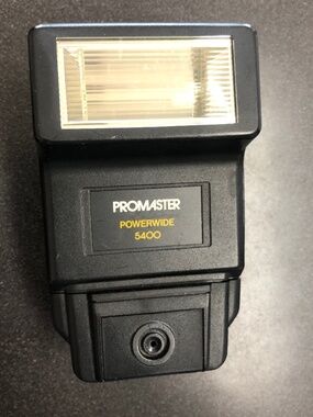 Promaster Powerwide FTD5400 Camera Flash w/Canon CN AF Module Base TESTED VIDEO